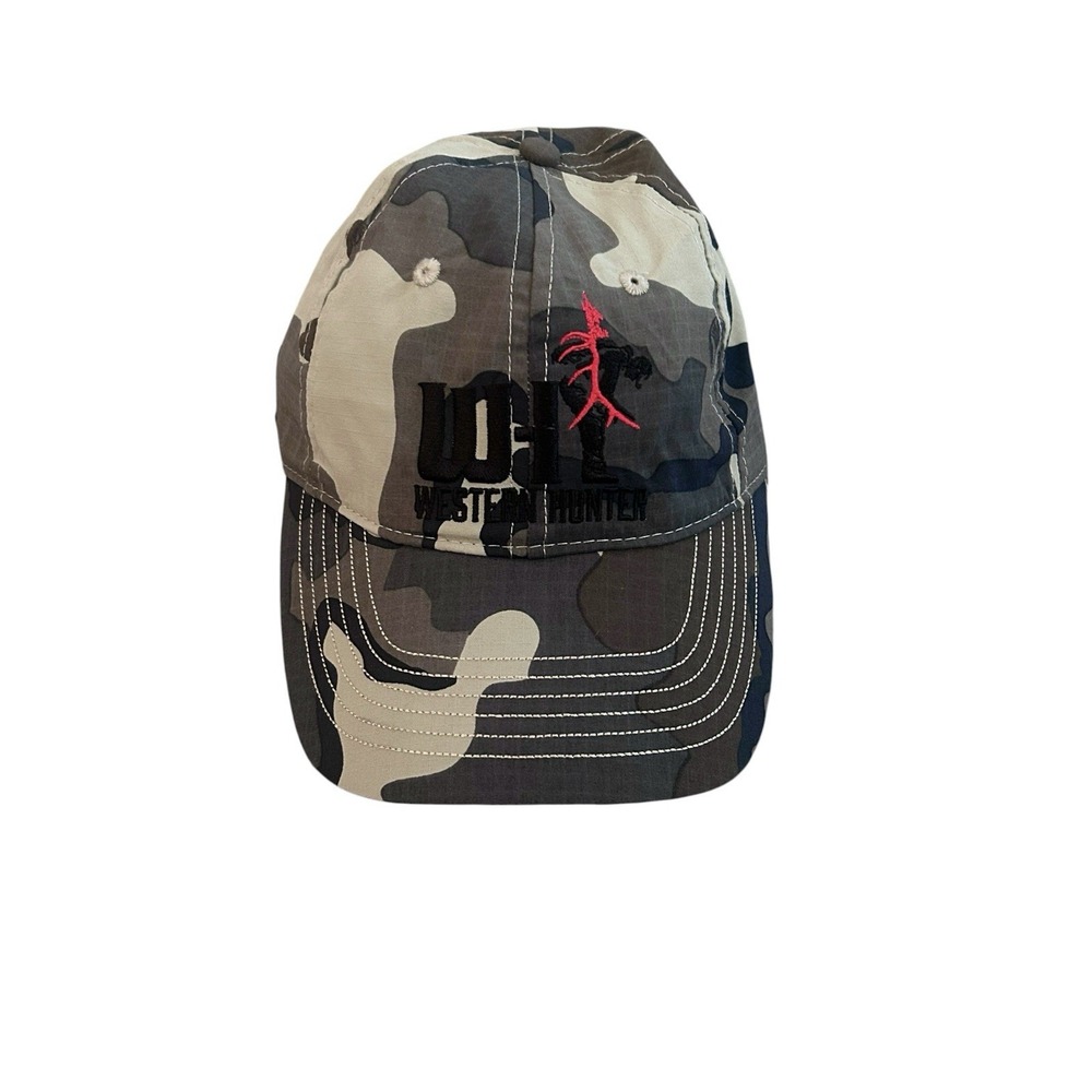 KUIU Men's Vias Camo Hat Western Hunter Logo Nylon Adjustable Outdoors One Size